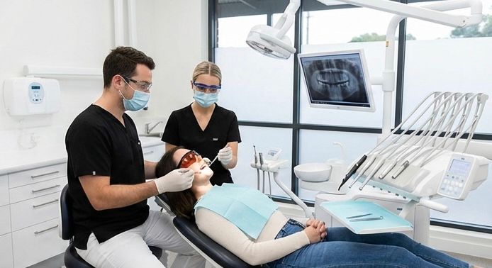 Modern diş kliniği tedavi ortamı